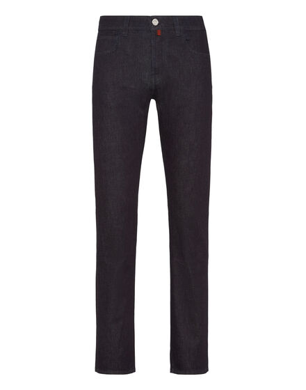 Denim Trousers Super Straight Cut Crest