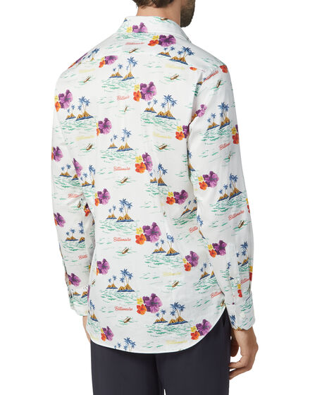 Shirt Gold Cut LS/Milano Palms