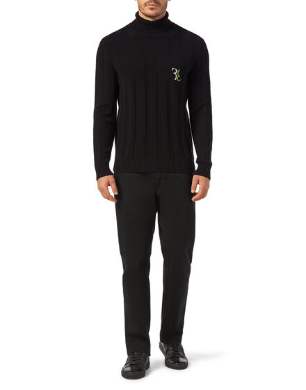 Wool Turtle Neck LS Double B