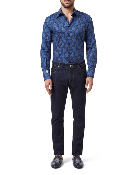 Shirt Silver Cut LS/Milano Paisley