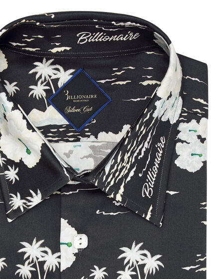 Shirt Silver Cut LS/Milano Palms