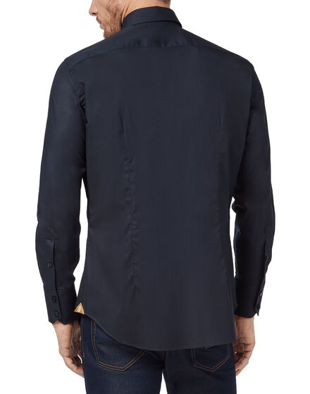 Shirt Silver Cut LS Milano/Watch Crest