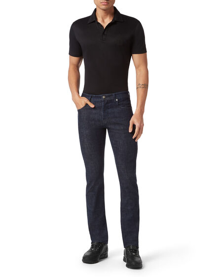 Denim Trousers Super Straight Cut Basic