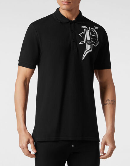 Slim Fit Jersey Polo Shirt Skull&Bones
