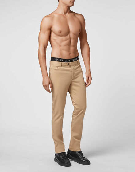 Cotton Long Trousers Chinos fit Iconic Plein