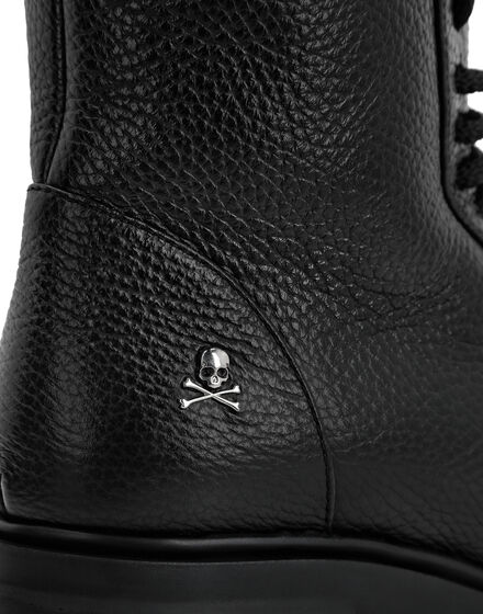 Leather Boots  with shearling inside Iconic Plein