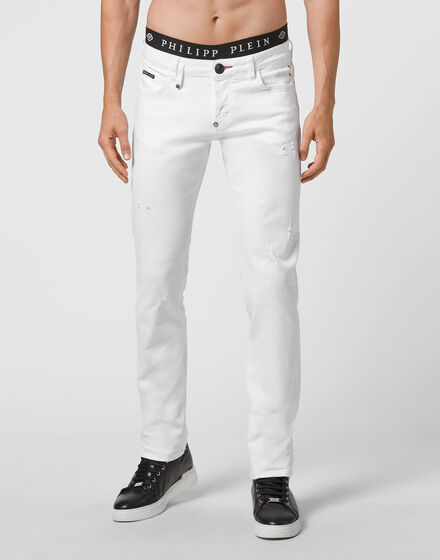 Denim Trousers Straight Cut Supreme Iconic Plein