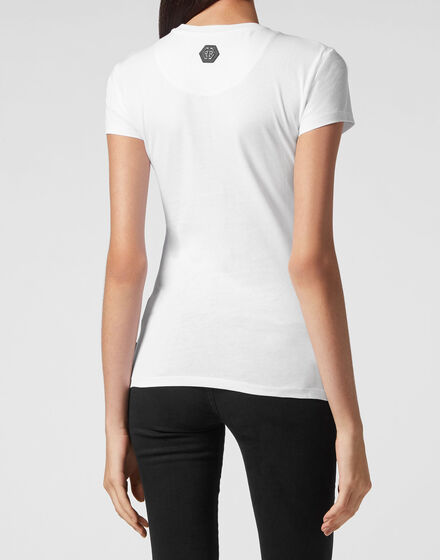 T-shirt Sexy Pure Fit Skull with Crystals