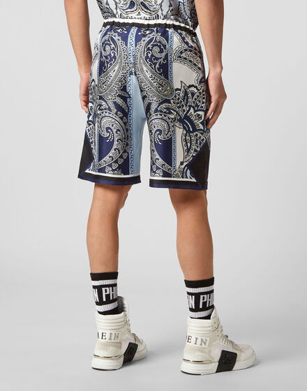 Silk Shorts Paisley Foulard