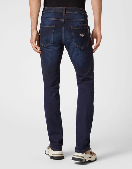 Denim Trousers Straight Cut Supreme Iconic Plein Basic