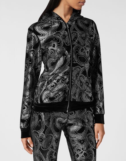 Jogging Tracksuit: Hoodie/Trousers with crystals Teddy Bear
