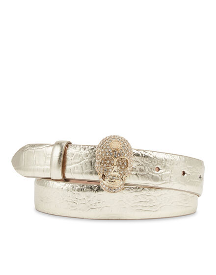 Crocco Printed Belt Skull