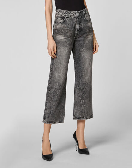 Denim Trousers Loose Fit Iconic Plein