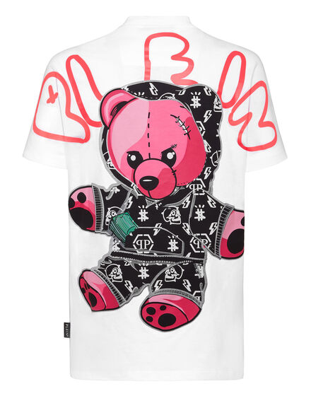 T-shirt Round Neck SS print Teddy Bear