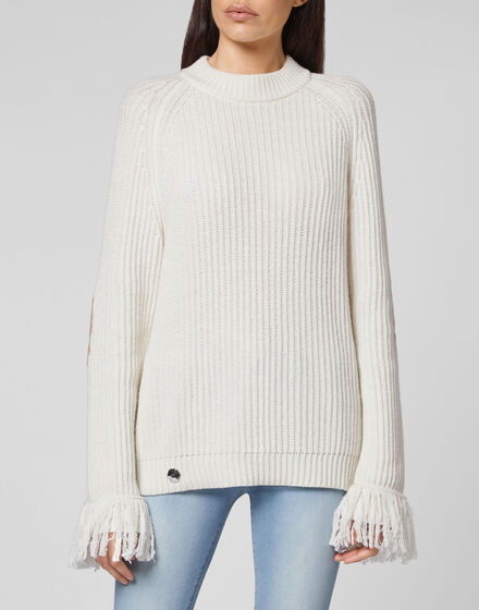 Cashmere 5 leisurewear Turtle Neck LS Embroidery Love Plein