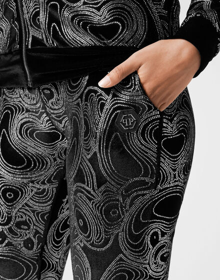Jogging Tracksuit: Hoodie/Trousers with crystals Teddy Bear