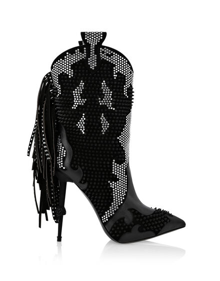 Leather Boots Lo-Heels High Cowboy