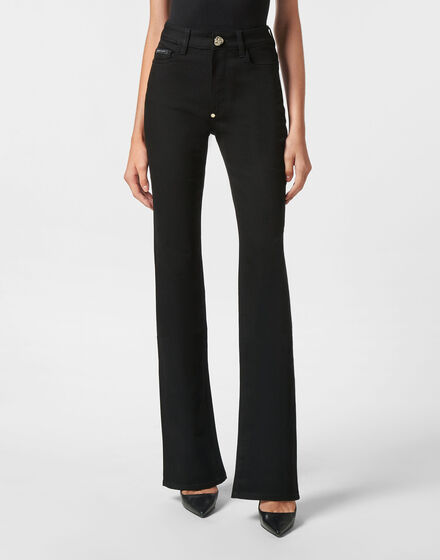 High-Waisted Flare Jeans