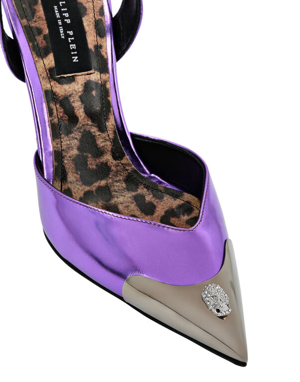Mirror Leather Decollete Wedges