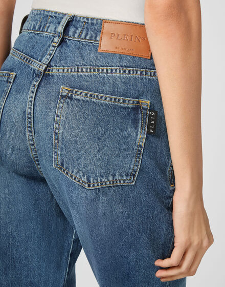 Denim Trousers Loose Fit Iconic Plein