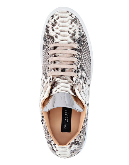 LO-TOP SNEAKERS SILVER $URFER PYTHON