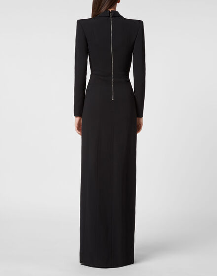 Cady V Neck Long Blazer Dress