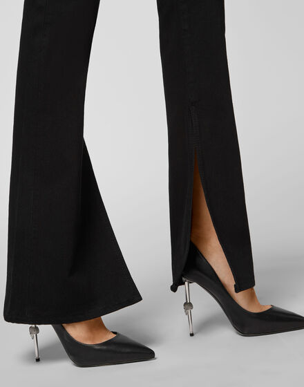 Denim Trousers Flare Fit Iconic Plein