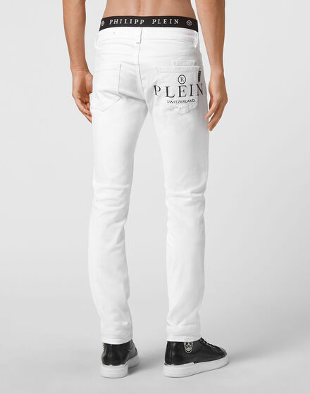 Denim Trousers Straight Cut Supreme Iconic Plein