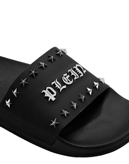 Flat gummy sandals Gothic Plein