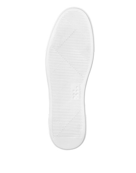 LO-TOP SNEAKERS SILVER $URFER LEATHER