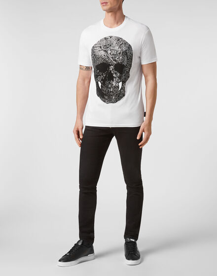 T-shirt Round Neck SS Paisley Strass
